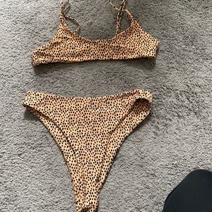 Zaful Cheetah Print Bikini